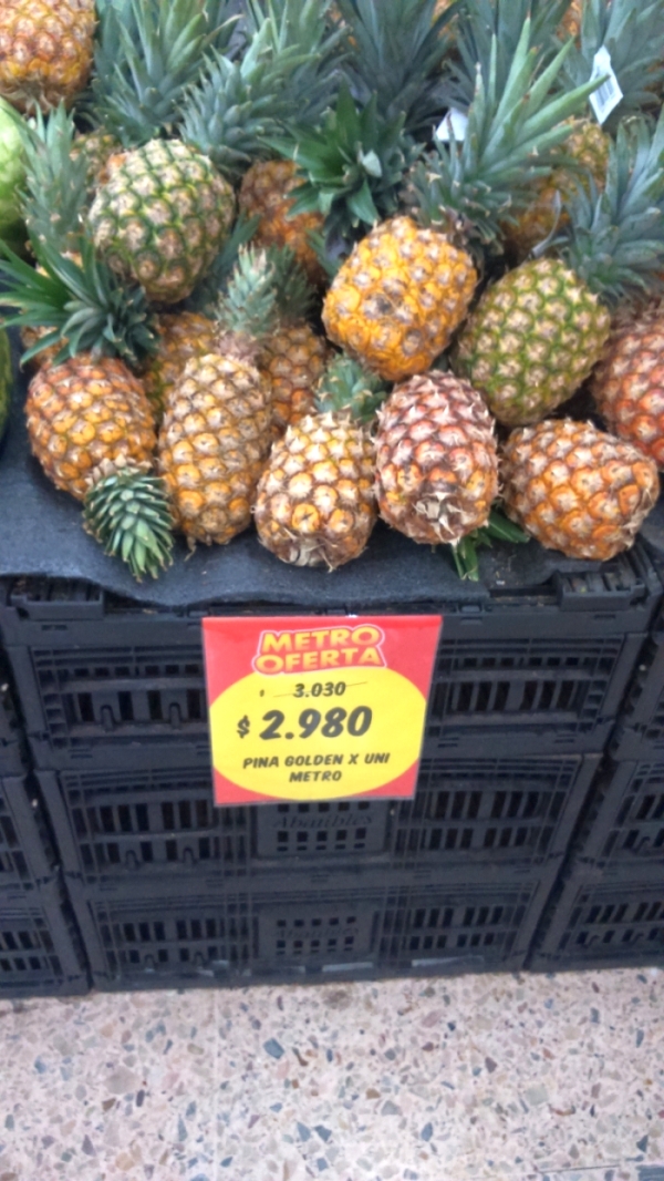 Offre spéciale sur les ananas ! 50 pesos de réduction!