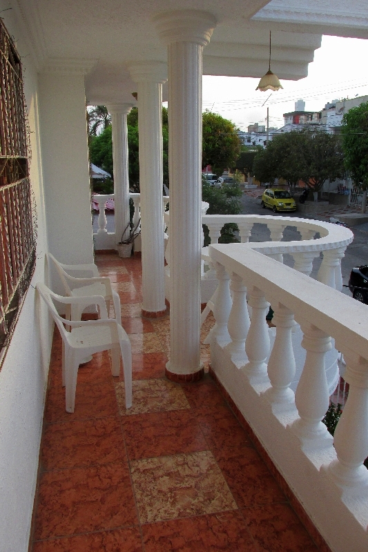 La terrasse à l'avant de ma maison à Barranquilla