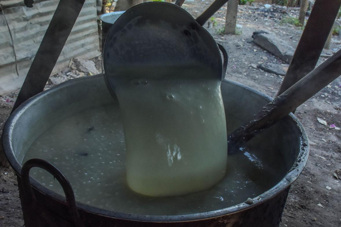 Enfin, du lait pour donner de l'onctuosité.